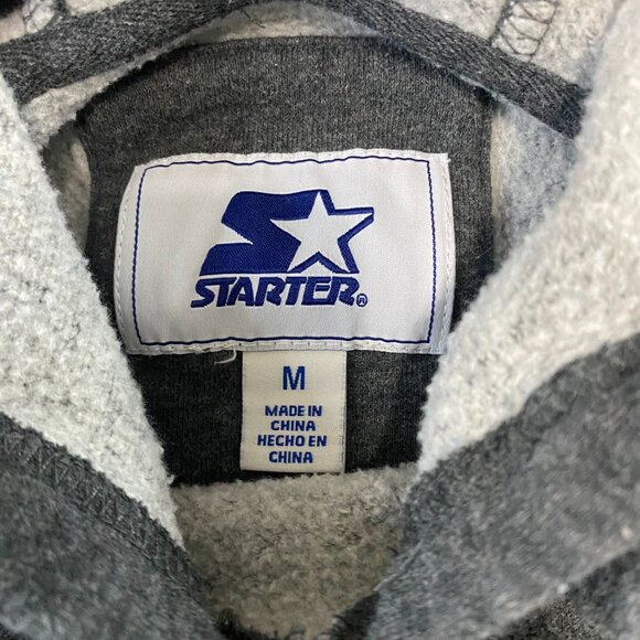 STARTER Philadelphia Eagles Football Black Green Pullover Hoodie Embroidered M - Picture 7 of 12